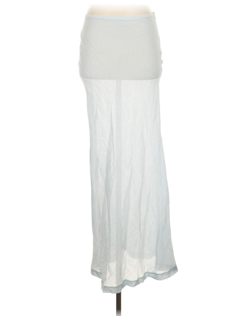 Lioness Sheer Pale Blue Gray Maxi Slip Skirt